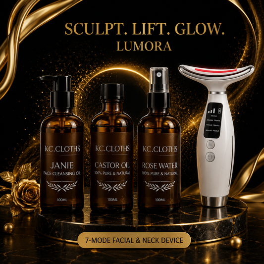 LUMORA™ Sculpt & Glow Pro — 7-Mode Facial & Neck Device