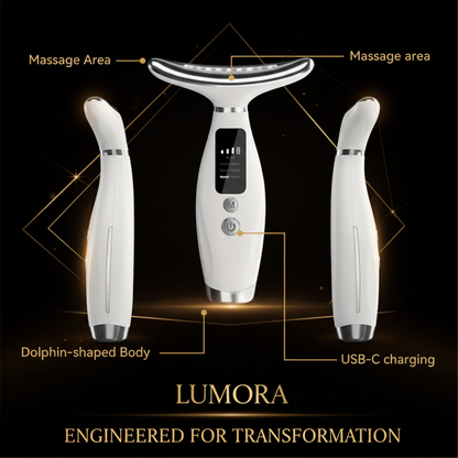 LUMORA™ Sculpt & Glow Pro — 7-Mode Facial & Neck Device